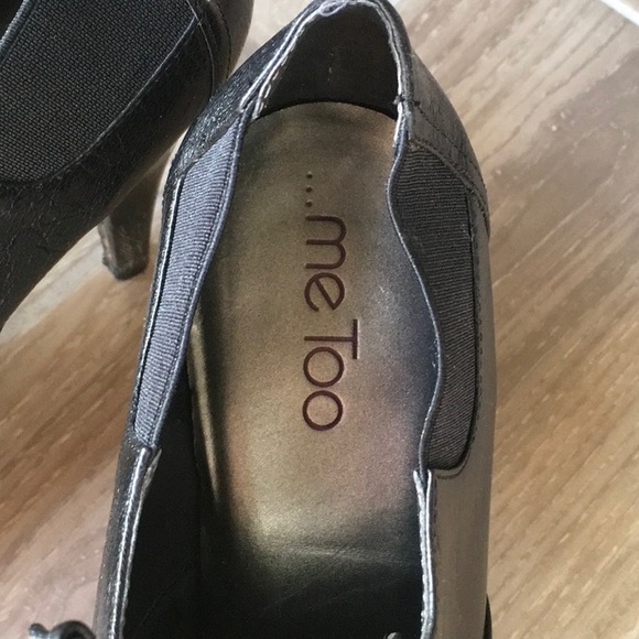 💯 Genuine Leather Me Too  Platform Ankle Booties - Picture 3 of 7